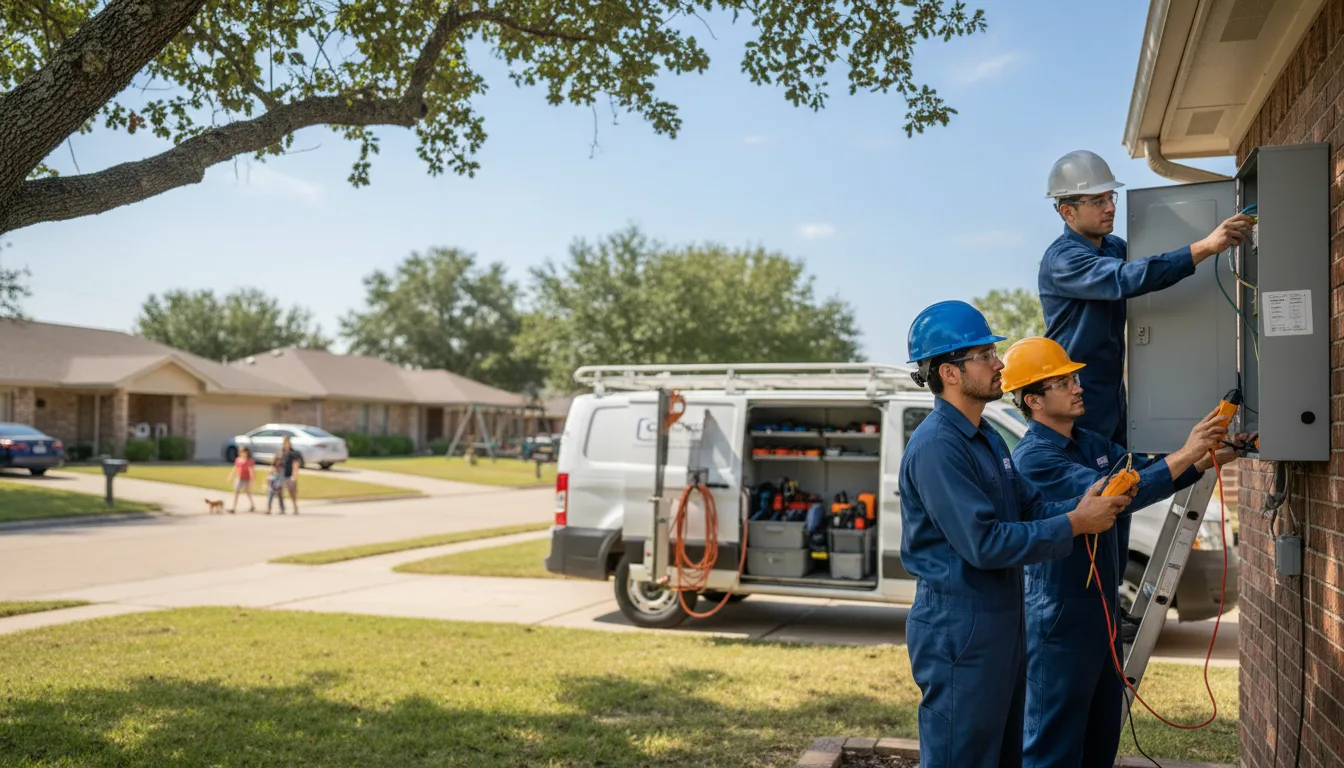 Certified electrician providing emergency electrical services in Hoisington, KS